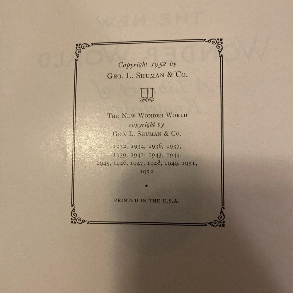 The New Wonder World-Vol 11-Home and School Guide-Index by Geo L. Shuman, 1952